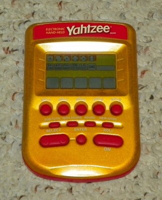 yahtzee electronic handheld game milton bradley